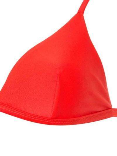 Shop Matteau The Petite Triangle Bikini Top In Red
