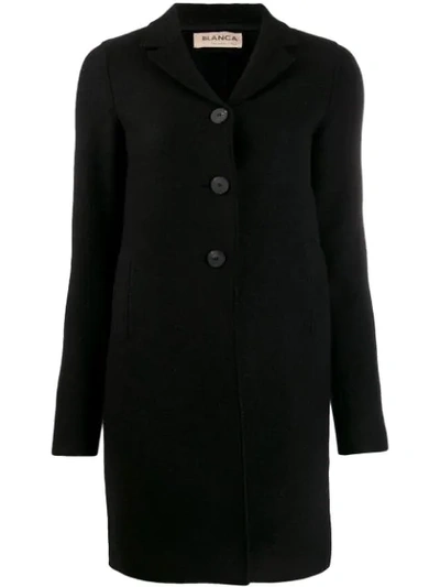 Shop Blanca Single Breasted Coat In Black