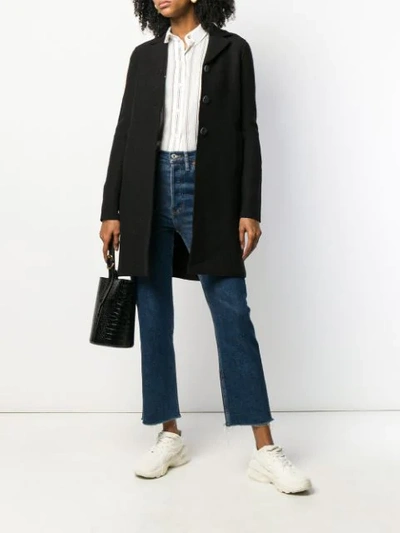 Shop Blanca Single Breasted Coat In Black