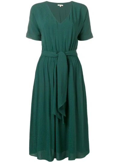 Shop Bellerose Belted Midi Dress In Green