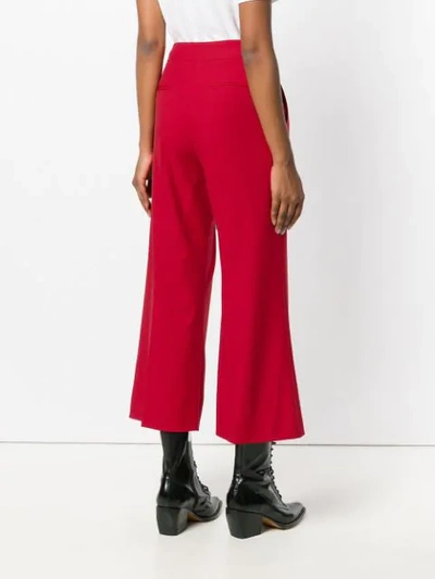 Shop Pinko Edmondo Trousers In Red