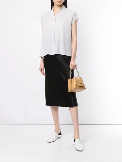 BALLSEY SHORT-SLEEVED BLOUSE - 灰色