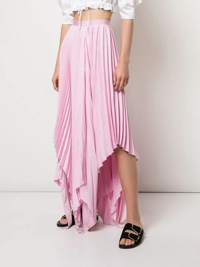 Shop Khaite The Charlotte Skirt In Pink