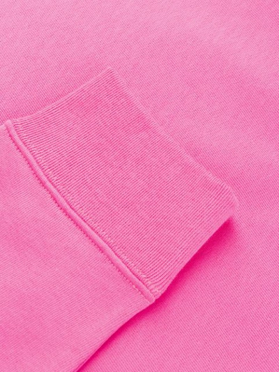 Shop Msgm Sweatshirt Mit Logo In Pink