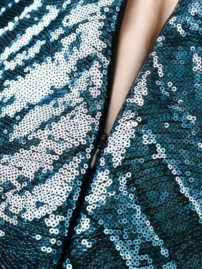 Marco De Vincenzo Sequin Skirt In Blue
