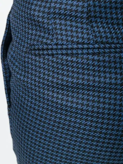 Shop Pt01 Houndstooth Trousers In Blue