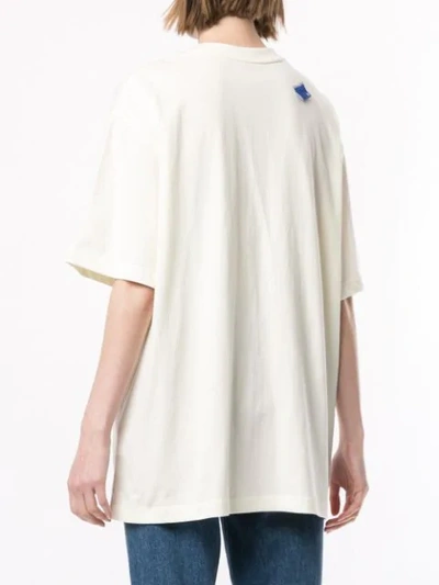 Shop Ader Error Arrow Print Oversized T-shirt In White