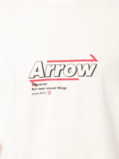 Shop Ader Error Arrow Print Oversized T-shirt In White