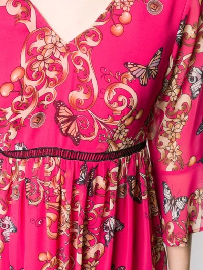 Shop Liu •jo Liu Jo Printed Maxi Dress - Pink