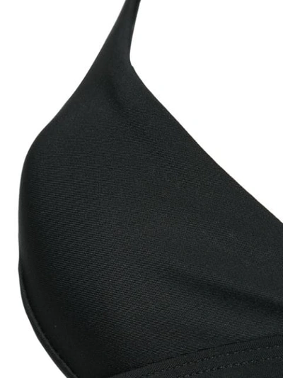 Shop Matteau The Tri Crop Bikini Top In Black