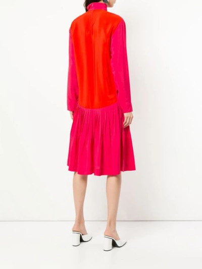 Shop Cedric Charlier Turtle Neck Mid-length Dress In V1217