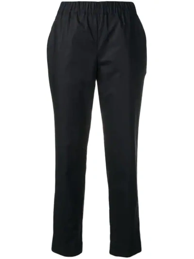 Shop P.a.r.o.s.h Regular Fit Trousers In Blue