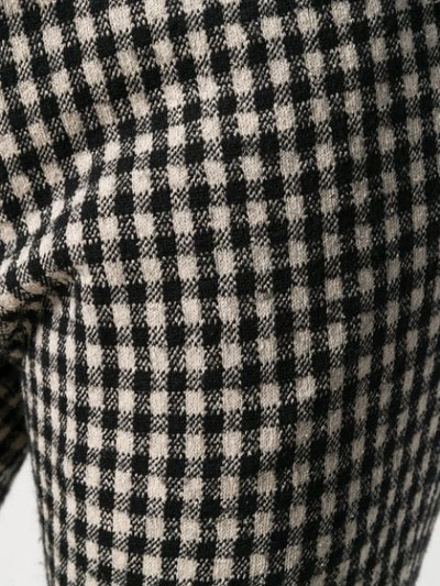 Pre-owned Comme Des Garçons Gingham Check Trousers In Black