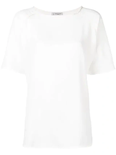 ALBERTO BIANI 超大款合身T恤 - 白色