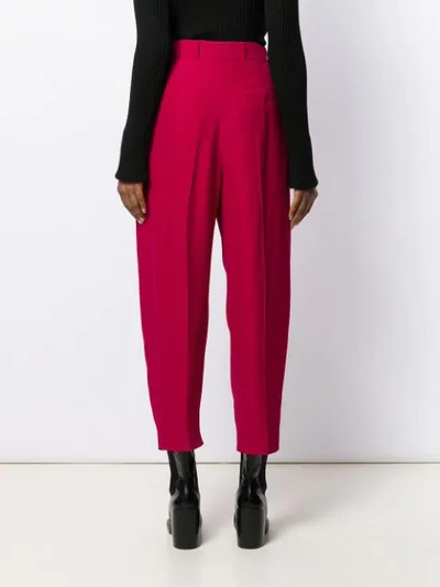 Shop Alexander Mcqueen Balloon-leg Tailored Trousers In Pink