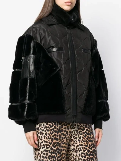 Shop Tom Ford Patchwork Zipped Jacket In Black