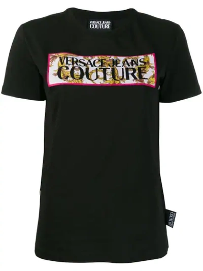 VERSACE JEANS COUTURE LOGO T-SHIRT - 黑色