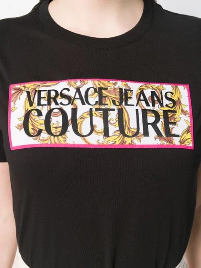 VERSACE JEANS COUTURE LOGO T-SHIRT - 黑色