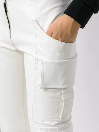 Shop Andrea Bogosian Straight Fit Trousers In White