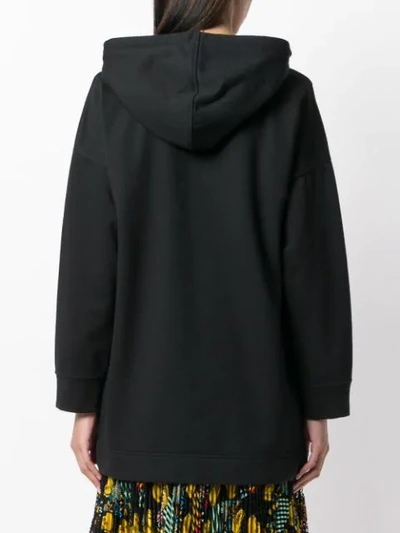 Shop Fendi Embellished Hoodie In F0gme-black