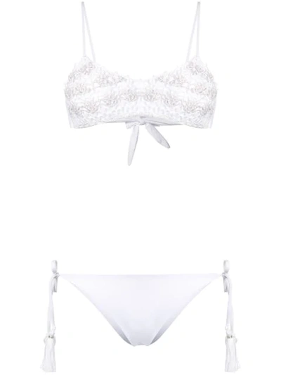 Shop Anjuna Tullia Bikini Set In White
