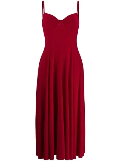 Shop Norma Kamali Elegantes Abendkleid - Rot In Red