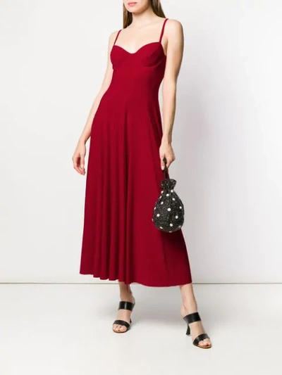 Shop Norma Kamali Elegantes Abendkleid - Rot In Red