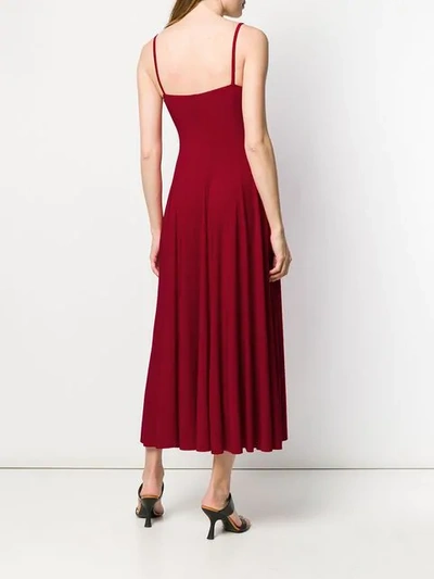 Shop Norma Kamali Elegantes Abendkleid - Rot In Red