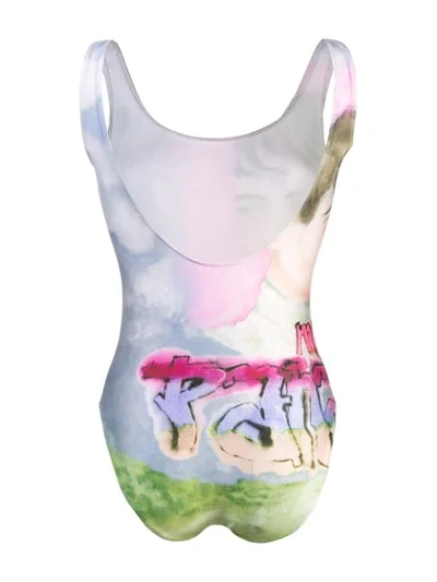 Shop Neith Nyer 80's Visage Swimsuit In Pink
