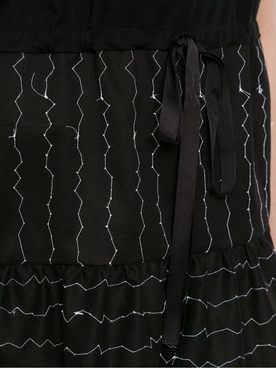 Shop Gloria Coelho Short Flared Dress In Black