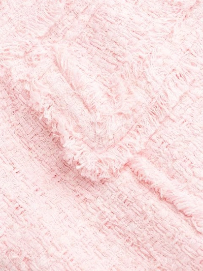 Shop Balmain Tweed Shorts In Pink