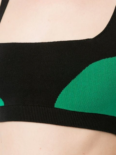 Shop Nagnata Colour Block Bralette In Green