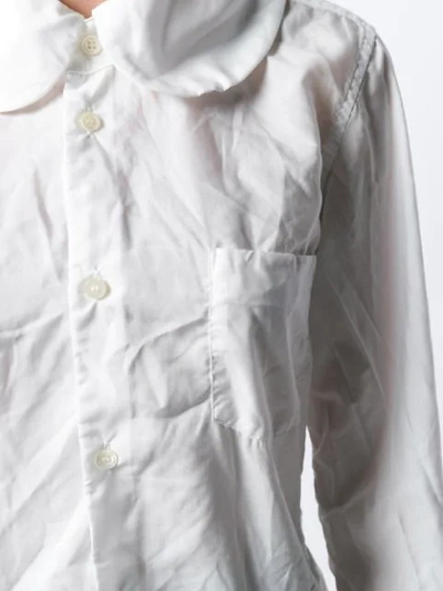 Shop Comme Des Garçons Comme Des Garçons Asymmetric Hem Shirt In White