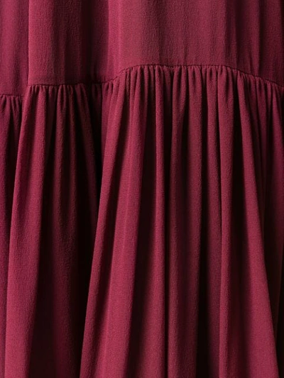 Shop Stella Mccartney Oversized Sheer Dress In Red