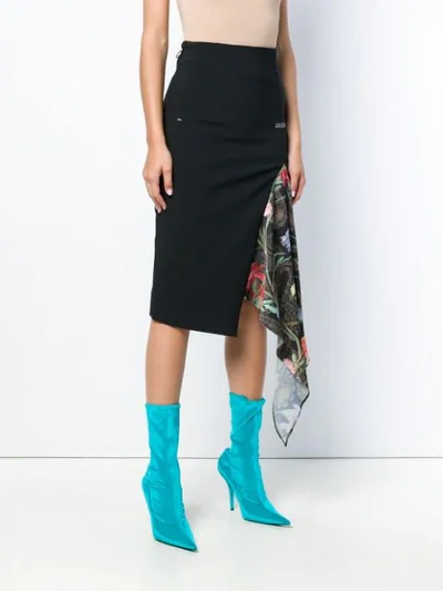 Shop Off-white Mid-length Pencil Skirt - Black