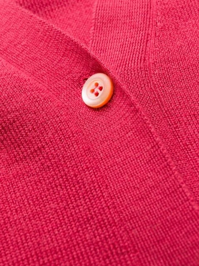 Pre-owned Prada 1990's Cashmere V-neck Cardigan In Pink