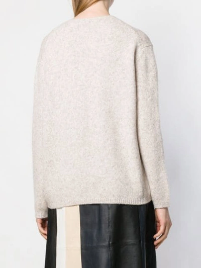 Shop Closed Knitted Jumper In Neutrals