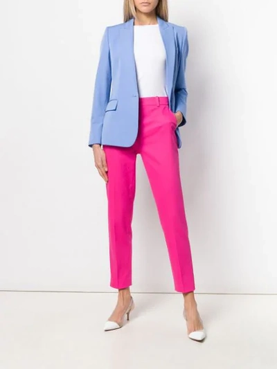 Shop Emilio Pucci Tailored Cropped Trousers In Pink