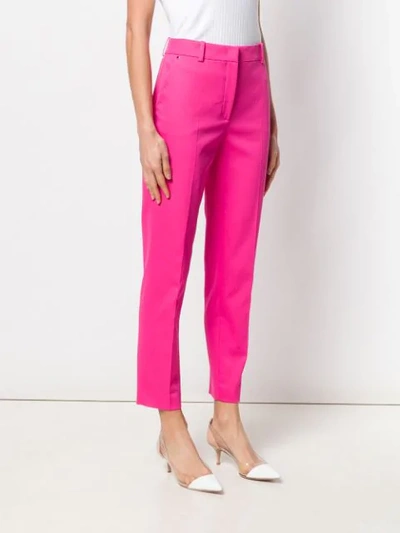Shop Emilio Pucci Tailored Cropped Trousers In Pink