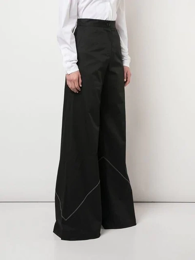 Shop Tome Wide-leg Trousers - Black