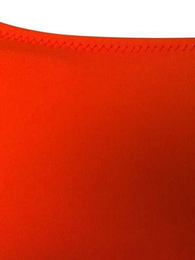 Shop Calvin Klein Logo Tape Bikini Top - Orange