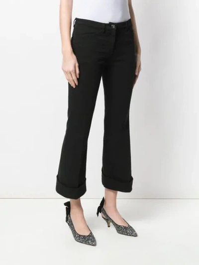 Shop N°21 Bootcut Trousers In Black
