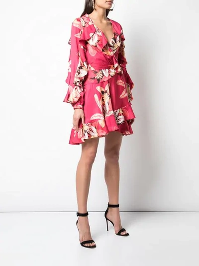 Shop Patbo Floral Wrap Dress In Pink