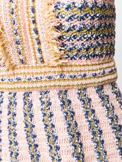 Shop M Missoni Intarsia Knit Dress In Pink