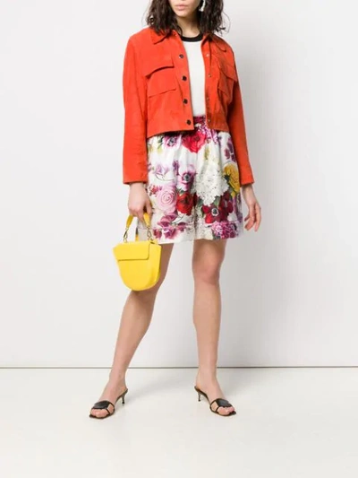 Shop Dolce & Gabbana Floral Print Shorts In Haw86 Ortensie Fiori Naturale