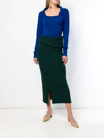 Shop Jacquemus Praio Sweater In Navy