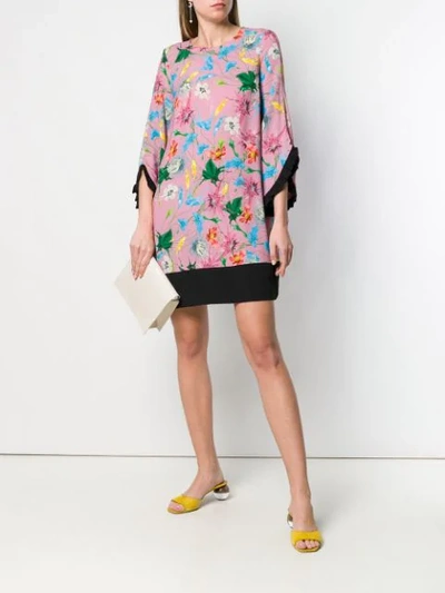 CAVALLI CLASS JAMAICA FLORAL PRINT SHIFT DRESS 