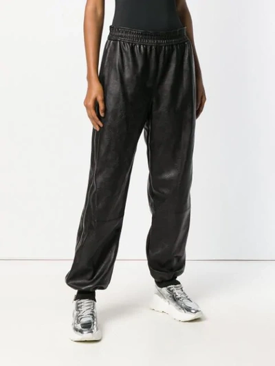 Shop Stella Mccartney Loose Fitted Track Trousers In Black