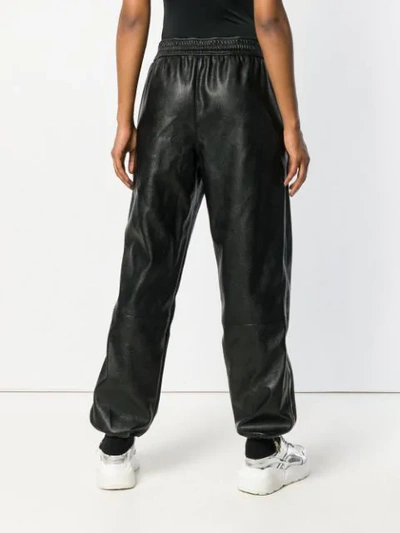 Shop Stella Mccartney Loose Fitted Track Trousers In Black