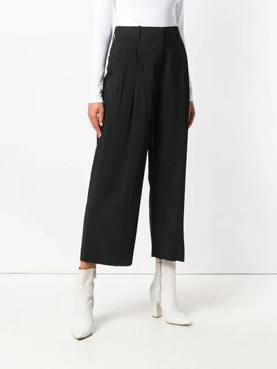 Shop 3.1 Phillip Lim / フィリップ リム Wide Leg Cropped Trousers In Black